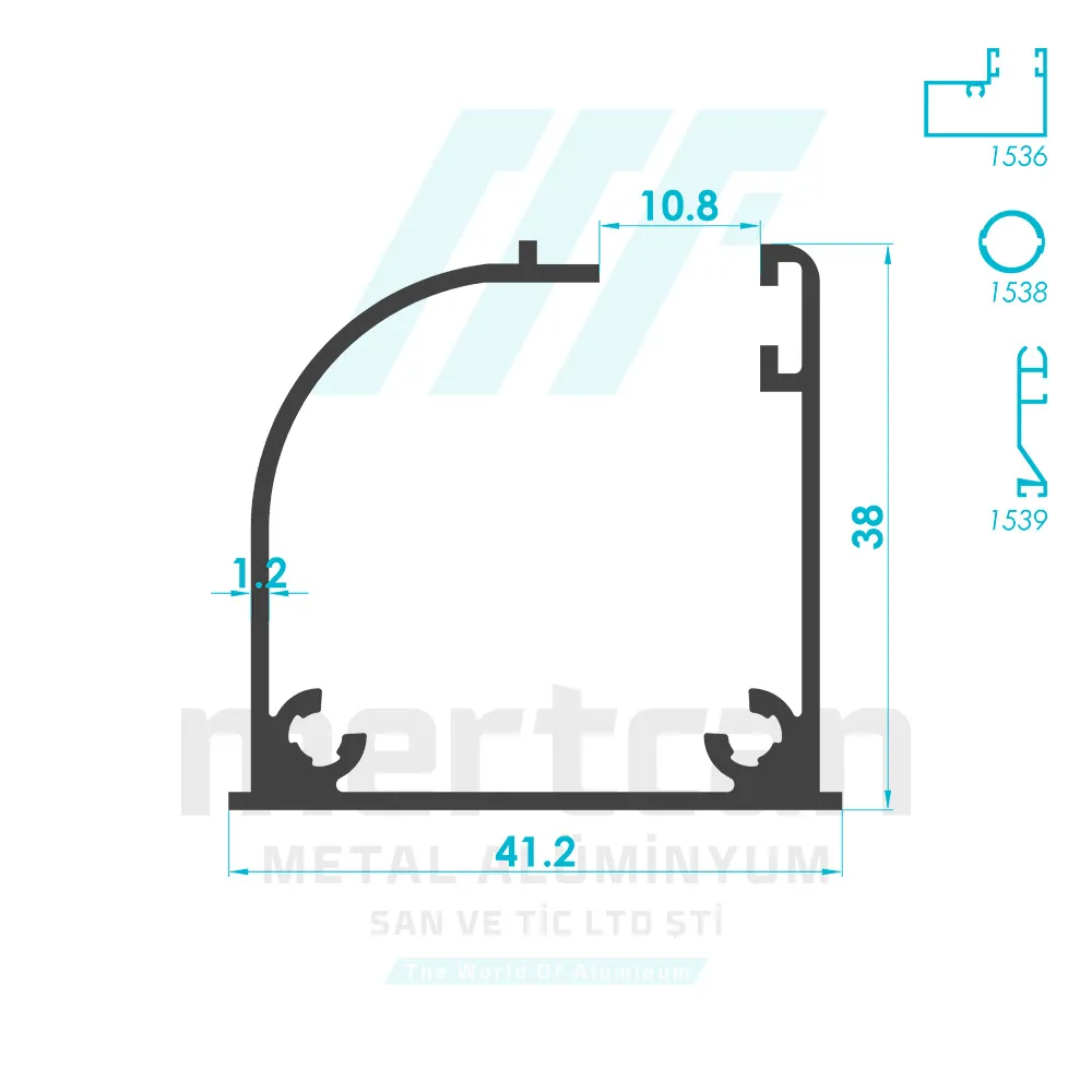 Roller Fly Screen Side Frame Profile 2