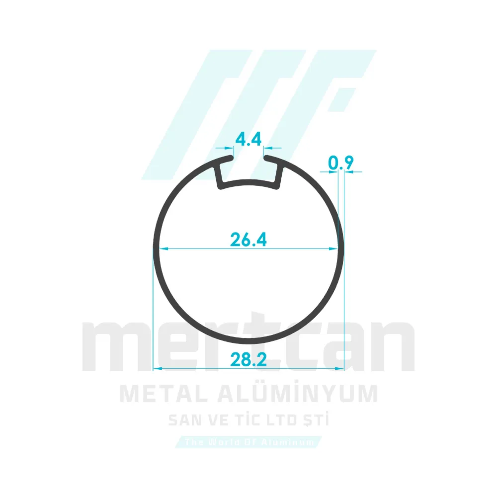 Aluminum Roller Blind Tube Profile