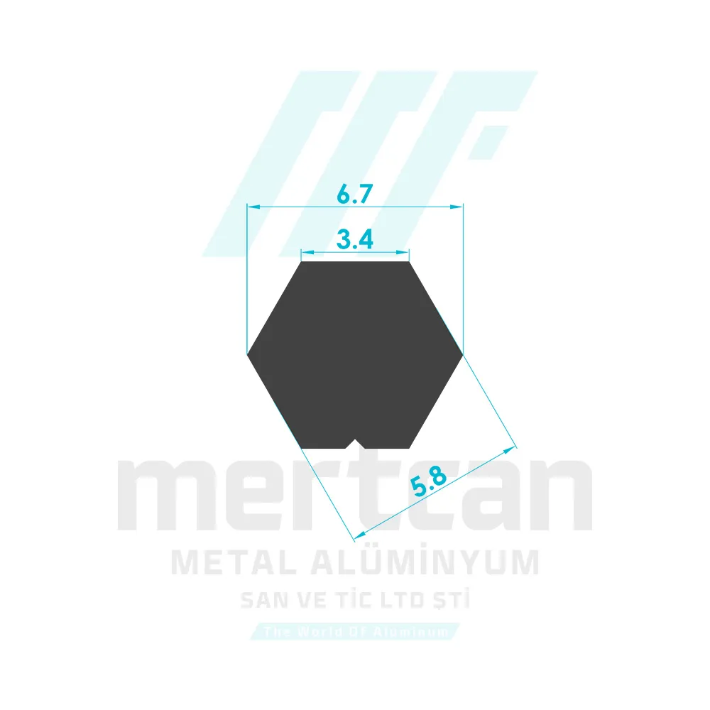 Vertical Blind Hexagonal Tilt Rod