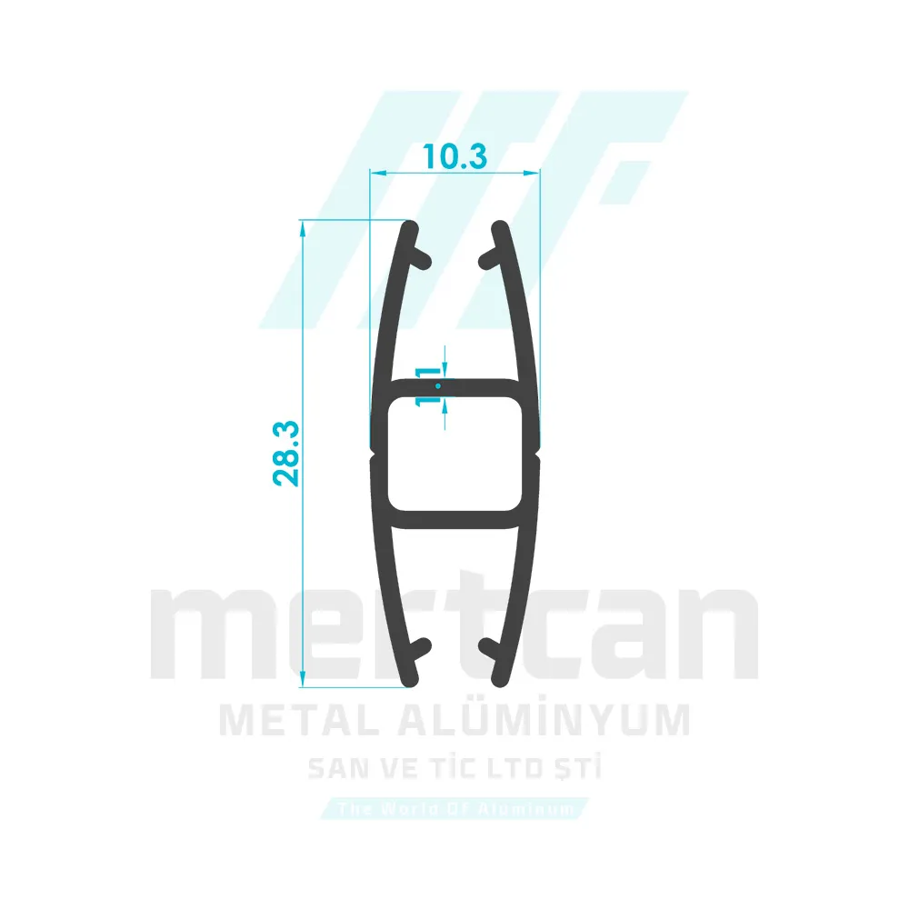 Roller Blind Bottom Rail Profile