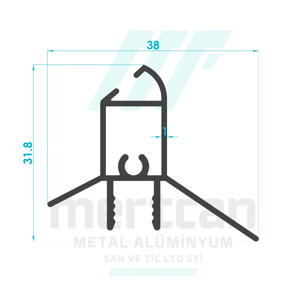 Shower Cabin Corner Magnetic Upright Profile