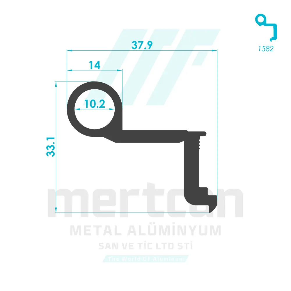 Miscellaneous Hinge Profile - 1581