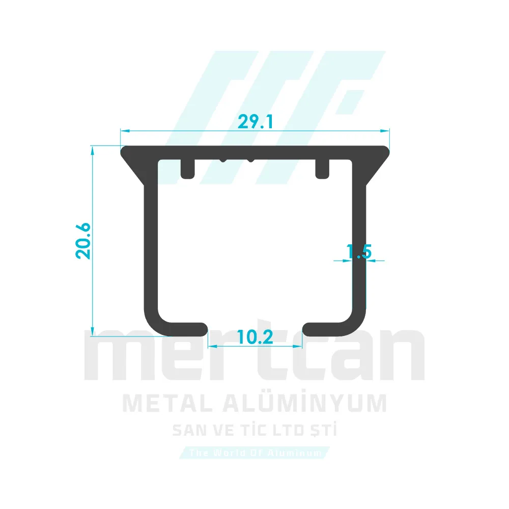 Single Curtain Rail Profile