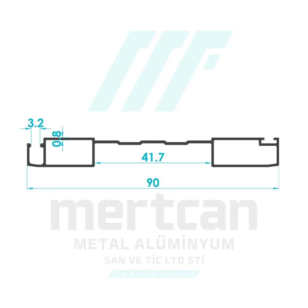 Special Wide Single Channel Fly Screen Profile