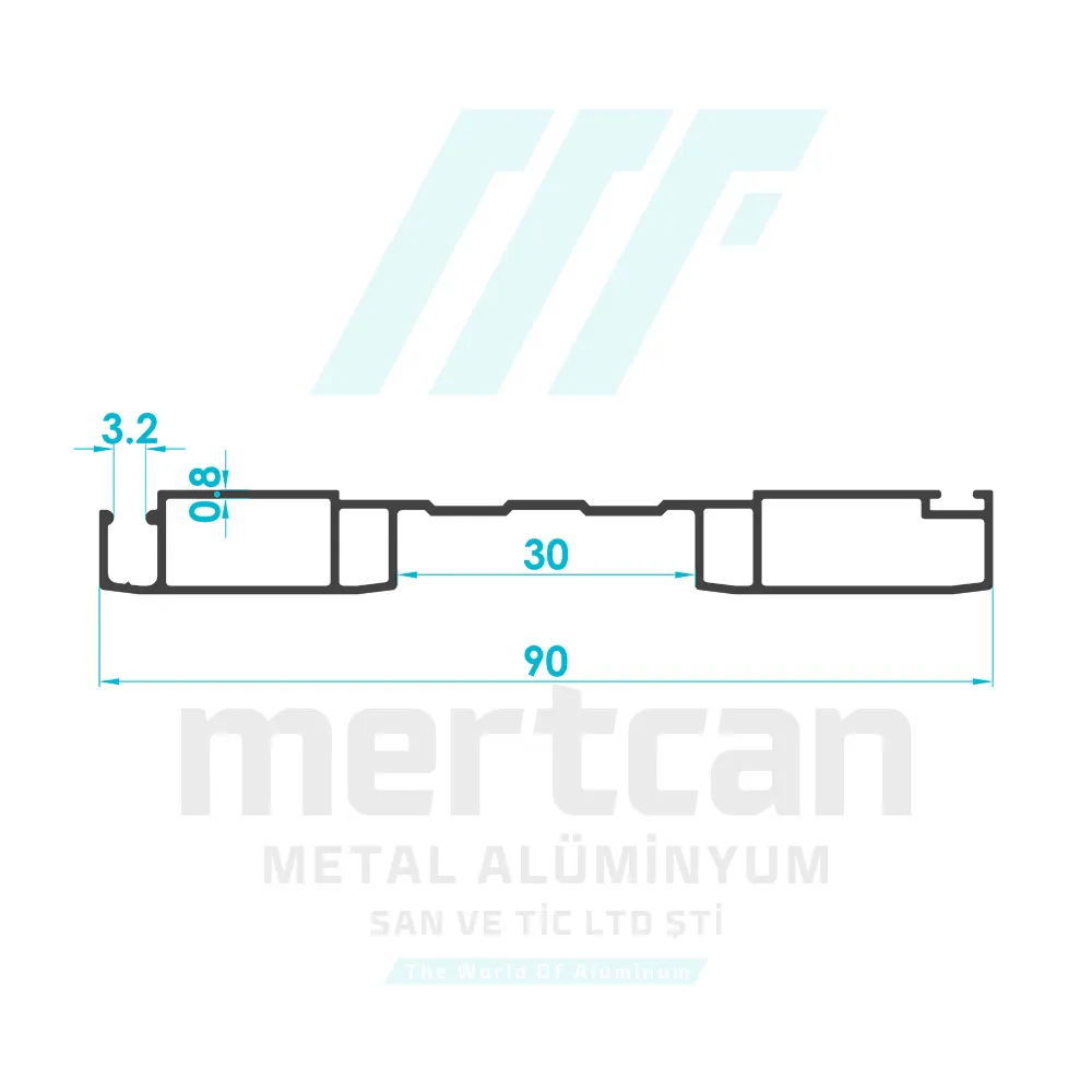 Special Wide Single Channel Fly Screen Profile