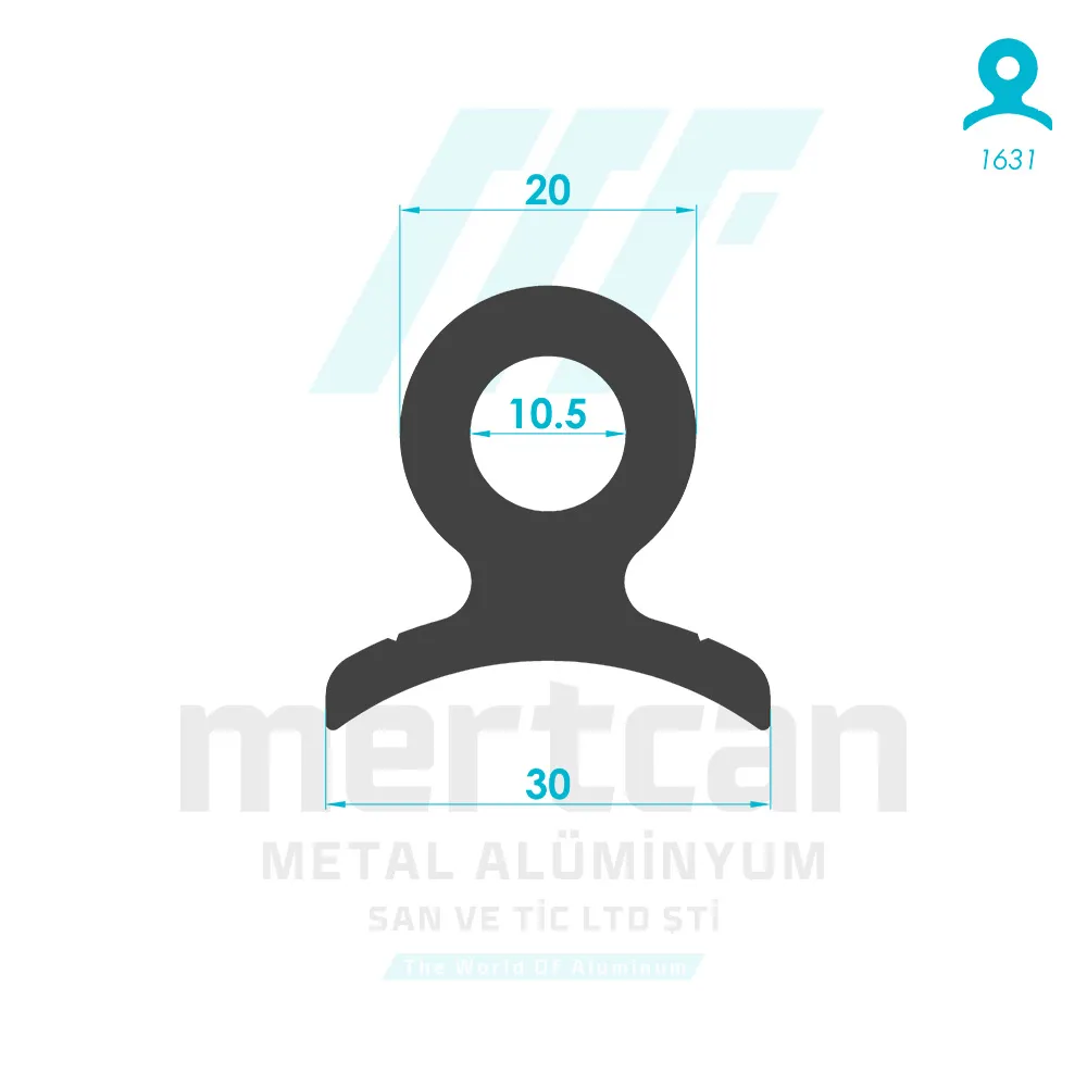 50mm Handrail Hinge Profile - 1-A