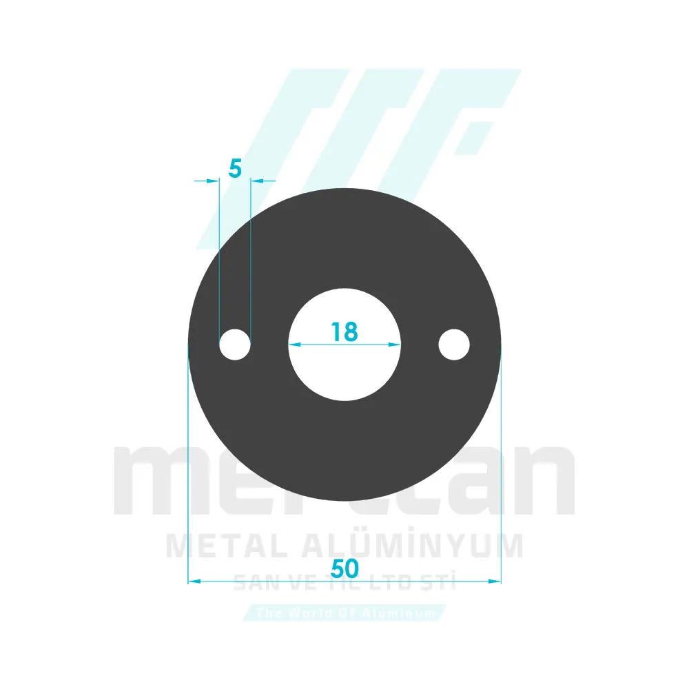 16mm External Hole Wall Flange Profile