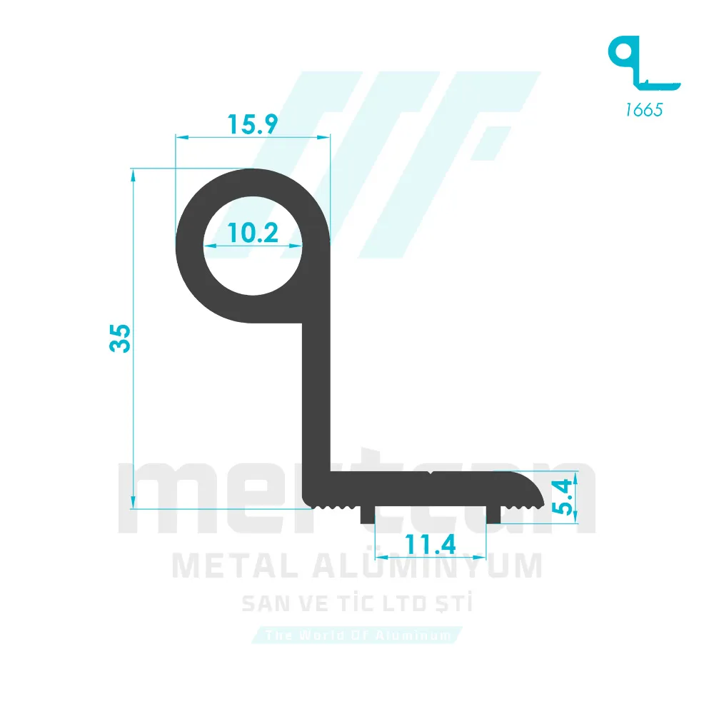 Miscellaneous Hinge Profile - 1664