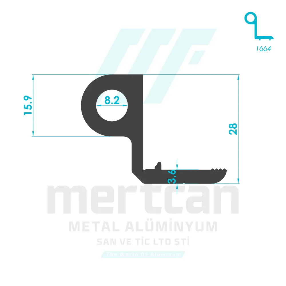Miscellaneous Hinge Profile - 1665