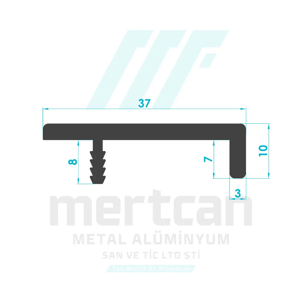 Chipboard-MDF Furniture Full Length Handle Profile