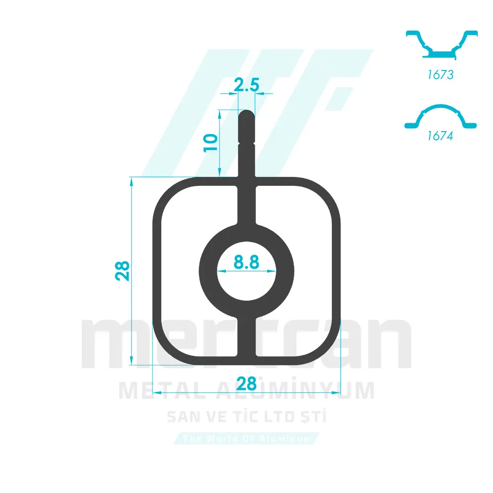 Handrail Laundry Rack Profile - 3-C