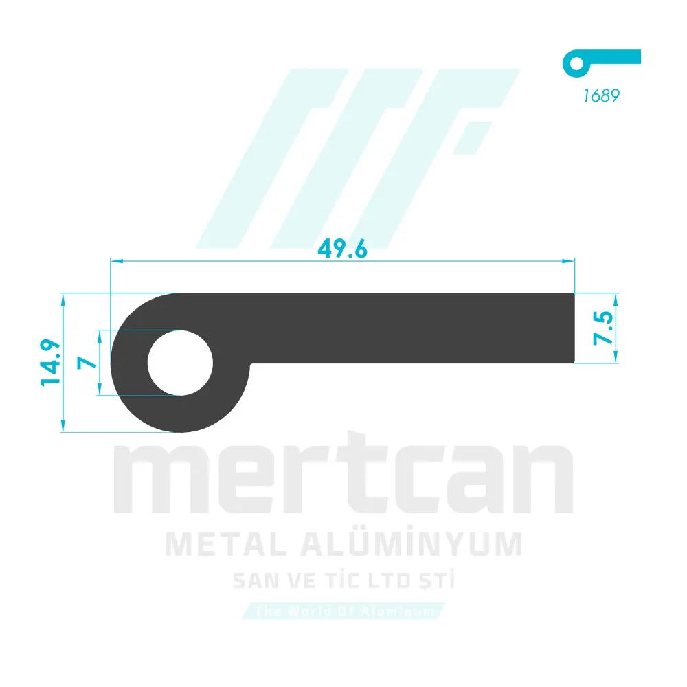Miscellaneous Hinge Profile - 1688