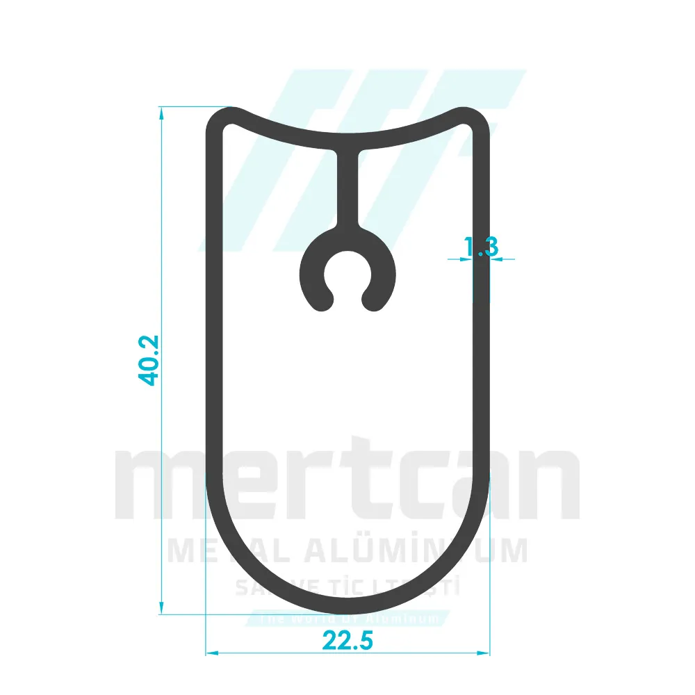 Zebra Blind Bottom Rail Profile