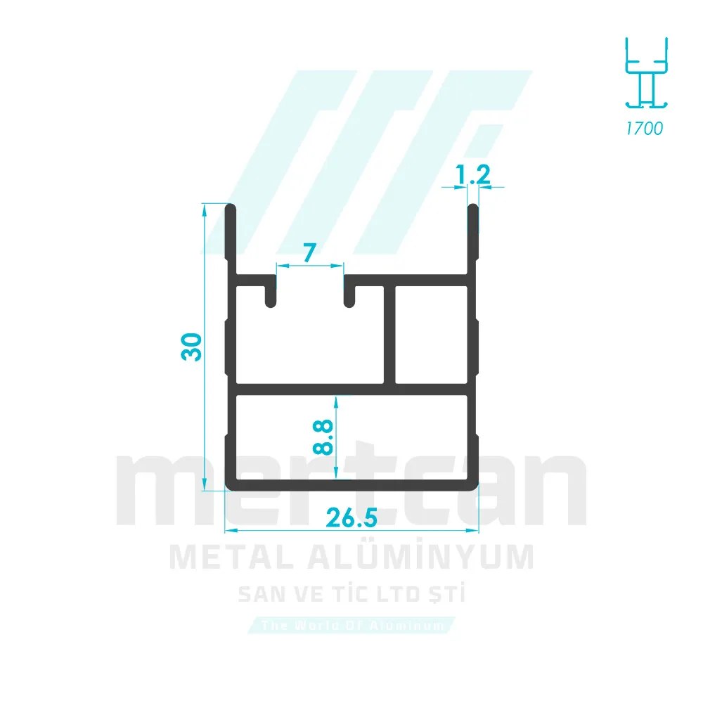 Special Pleated Fly Screen Frame Profile