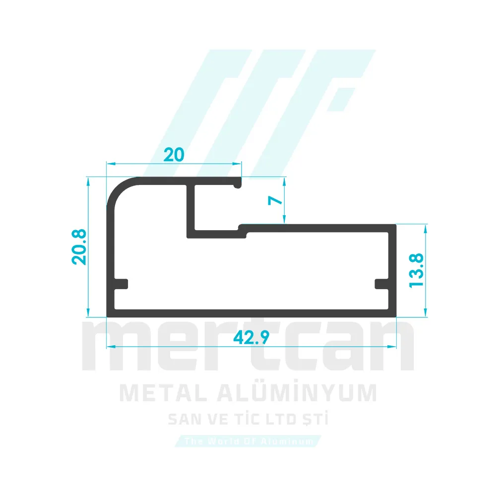 Glass Cabinet Cover Frame Profile