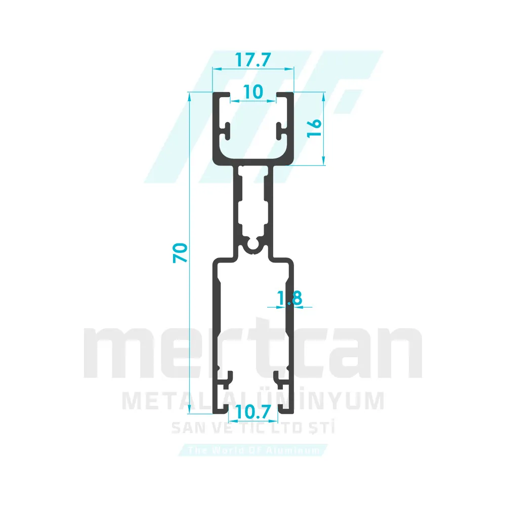 Sliding System Sash Profile