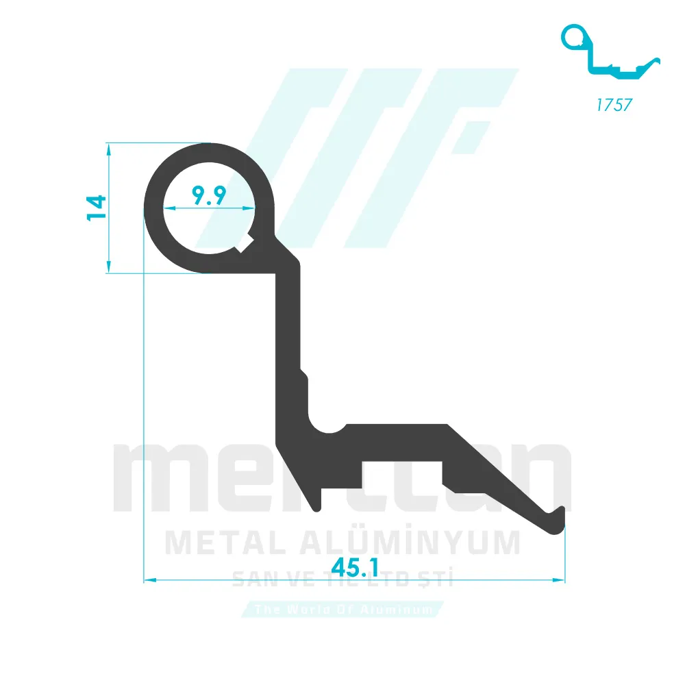 Miscellaneous Hinge Profile - 1758