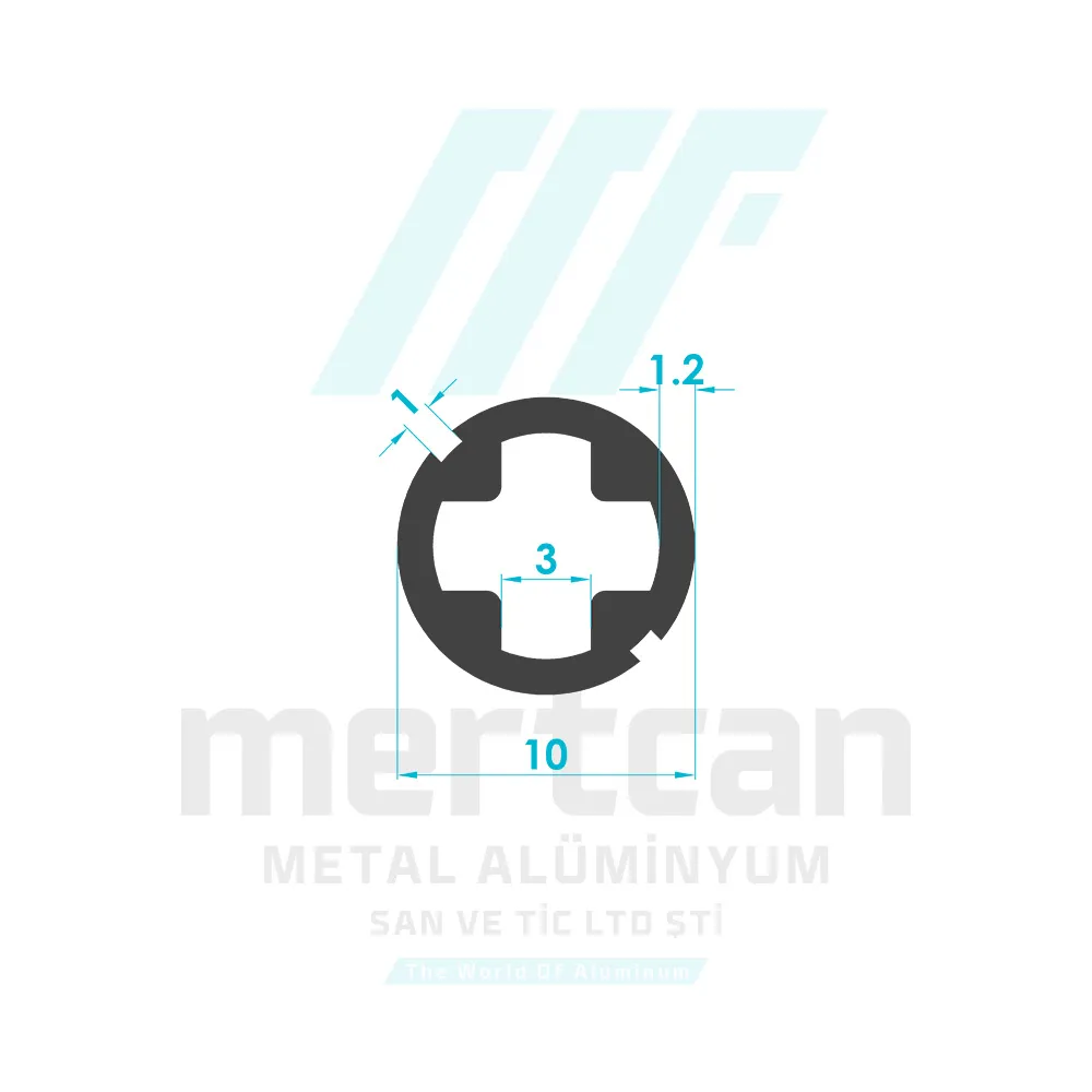 Zebra Blind Bottom Weight Tube