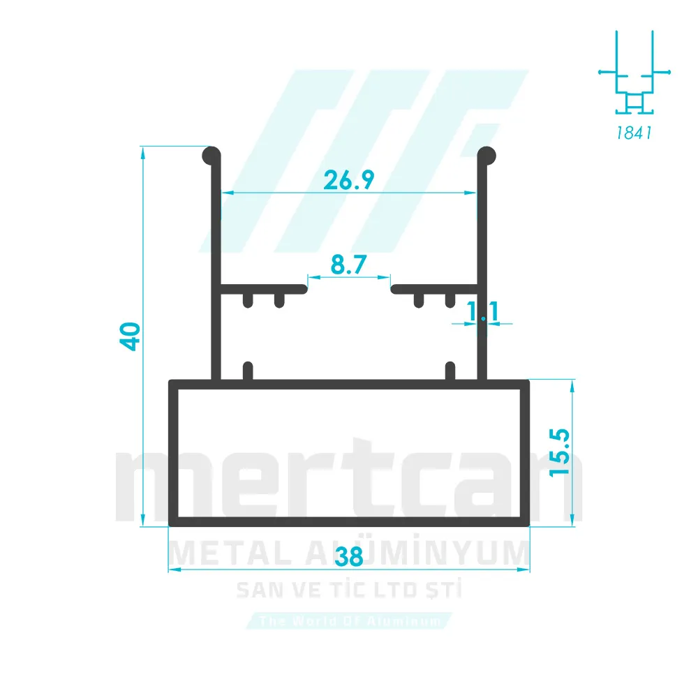 Special Pleated Fly Screen Frame Profile