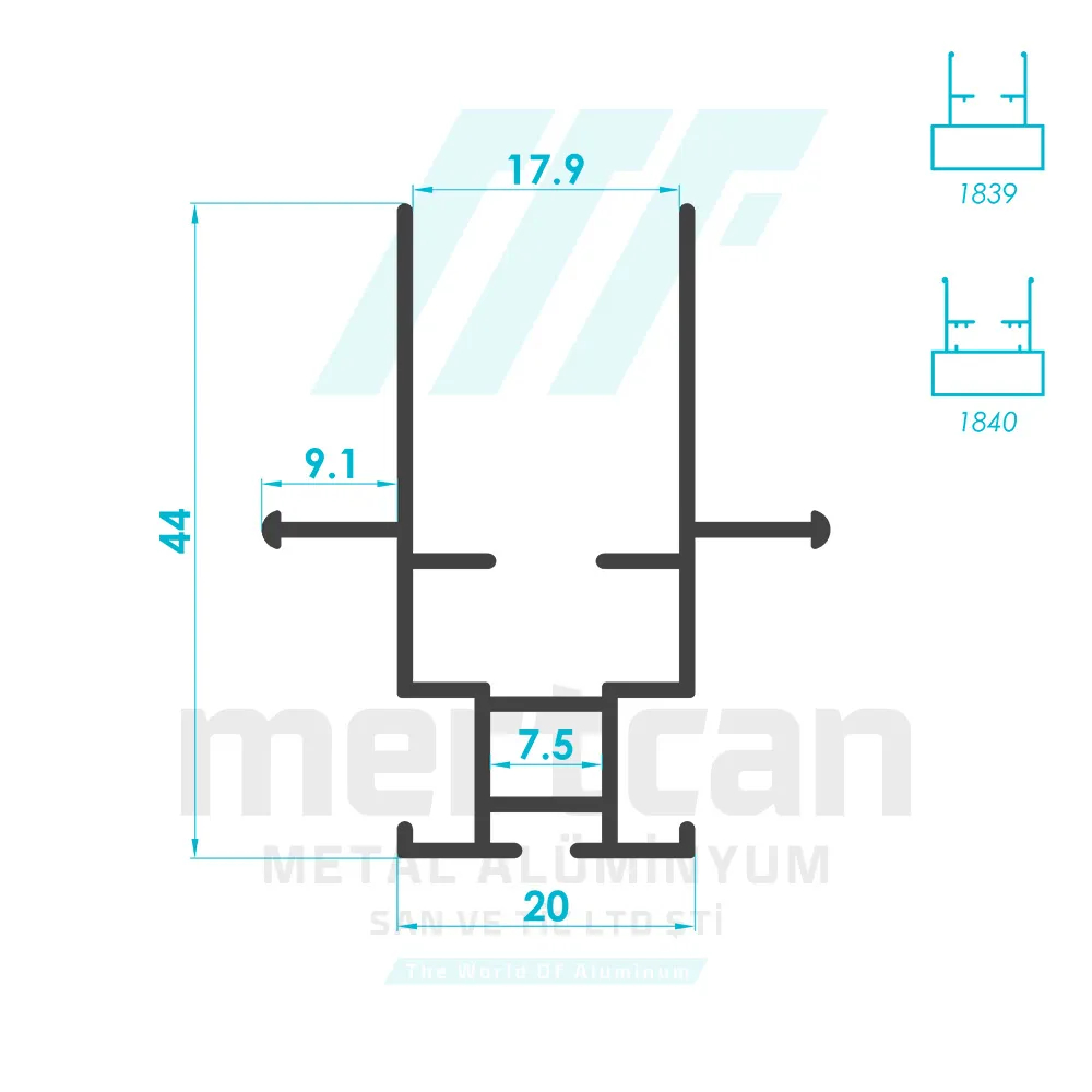 Special Pleated Fly Screen Sash Profile