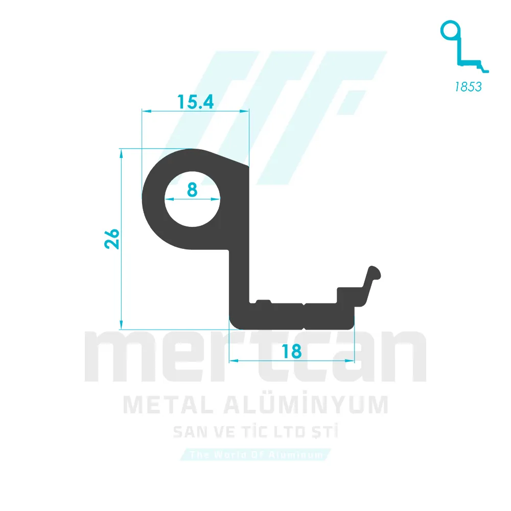 Miscellaneous Hinge Profile - 1852
