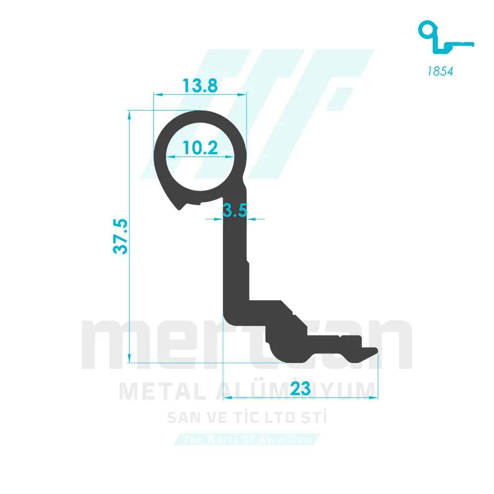 Miscellaneous Hinge Profile - 1855
