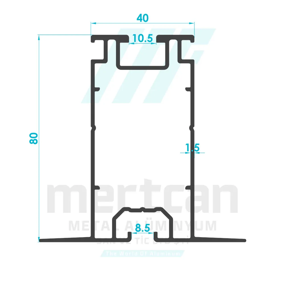 Solar System 80mm Carrier Foot Profile