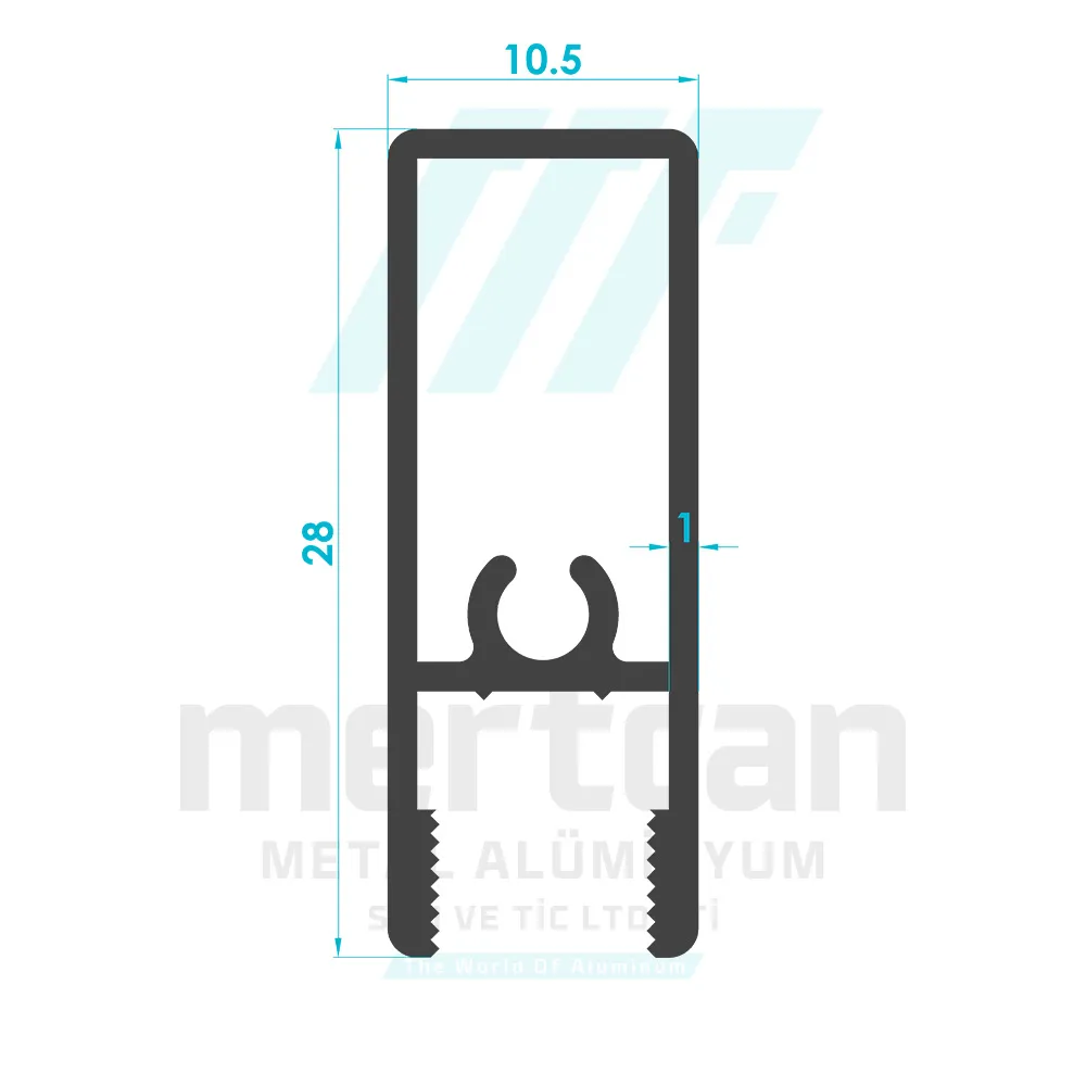 Shower Cabin Fixed Upright Profile