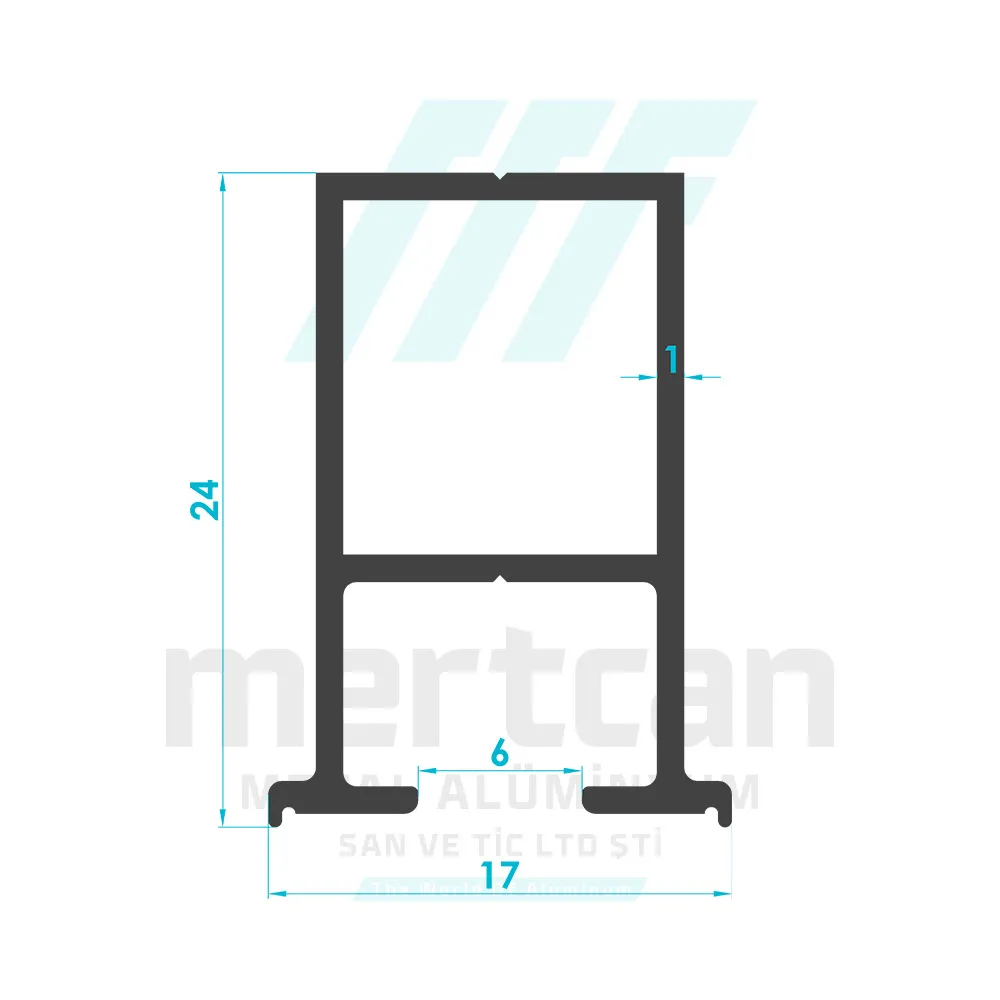 Shower Cabin Rear Fixed Profile