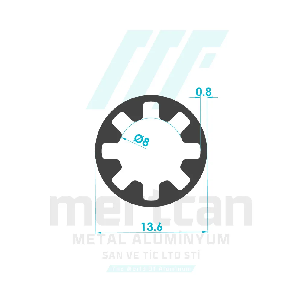 Zebra Blind Bottom Weight Tube