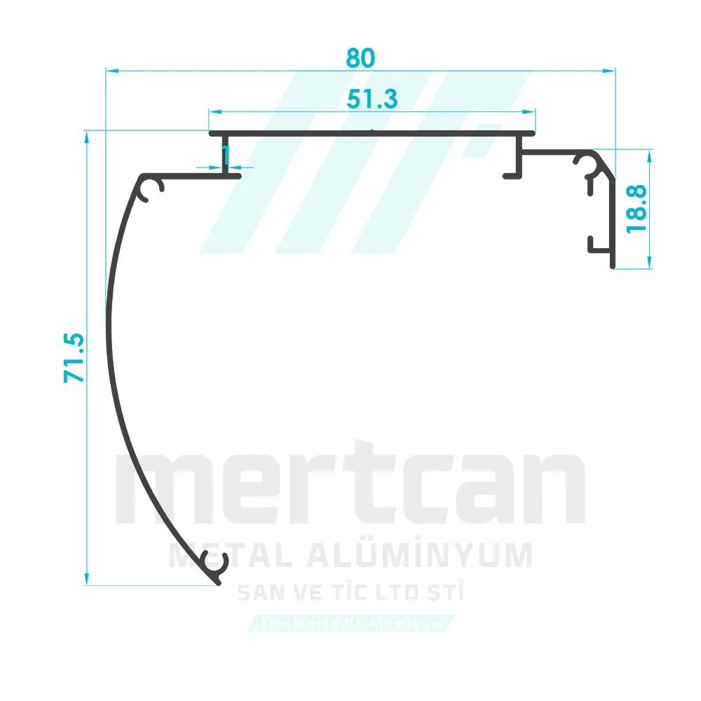 Luxury Curtain Closed Cassette Profile