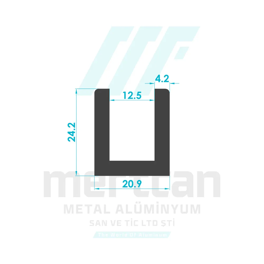 Flat Base Glass Holder Profile