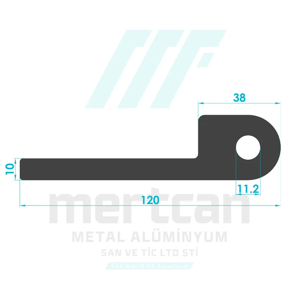 30x80 Dual Axis Adjustable Corner Turn Connection Profile - Horizontal