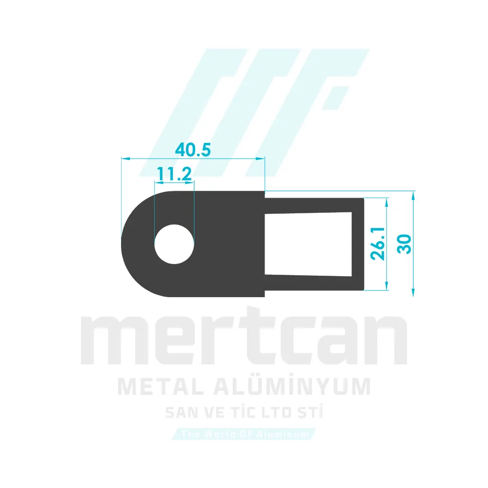 30x80 Dual Axis Adjustable Corner Turn Connection Profile - Vertical