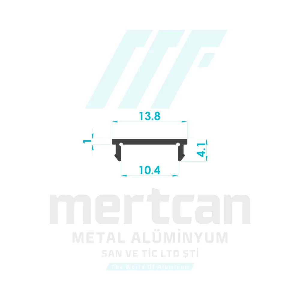 14mm Square Handrail Cover