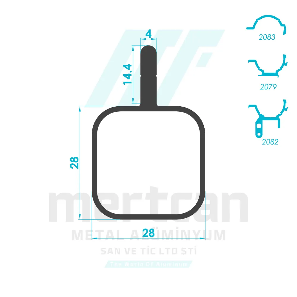 Handrail Laundry Rack Profile - 5-D