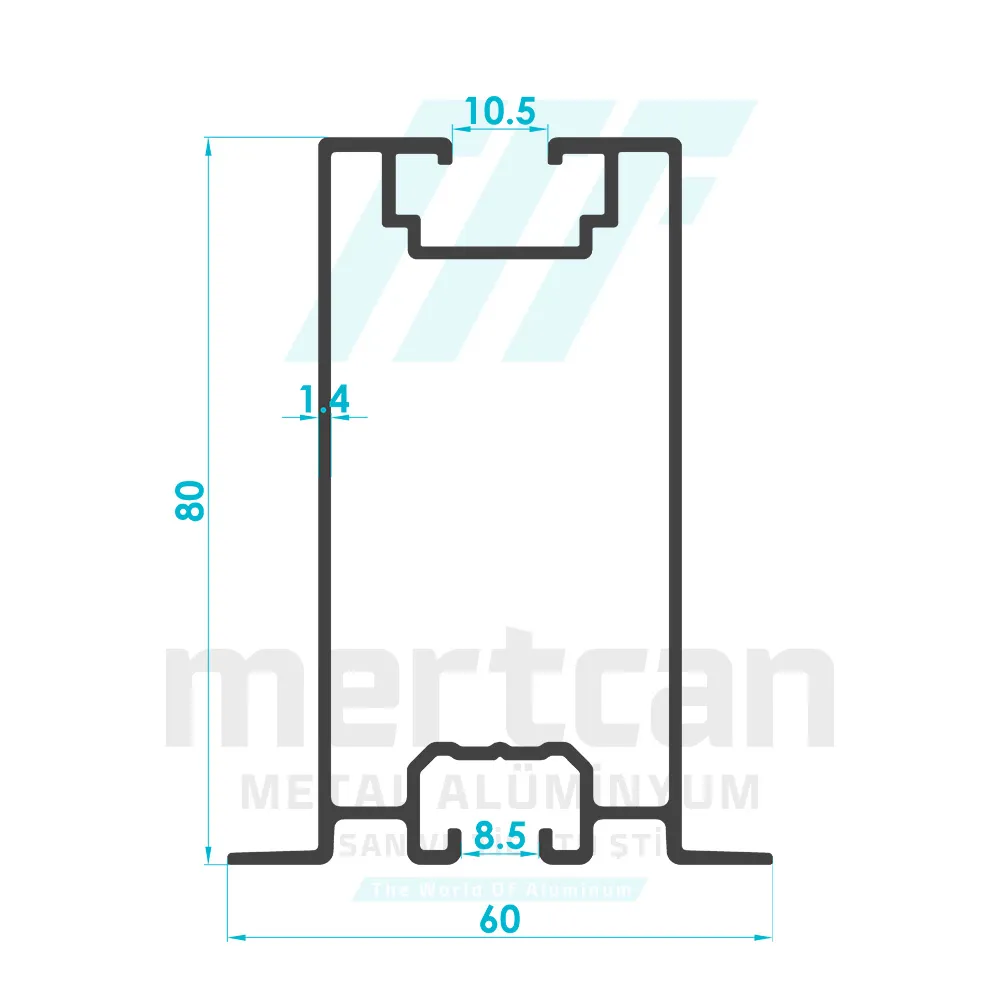 Solar System 80mm Carrier Foot Profile