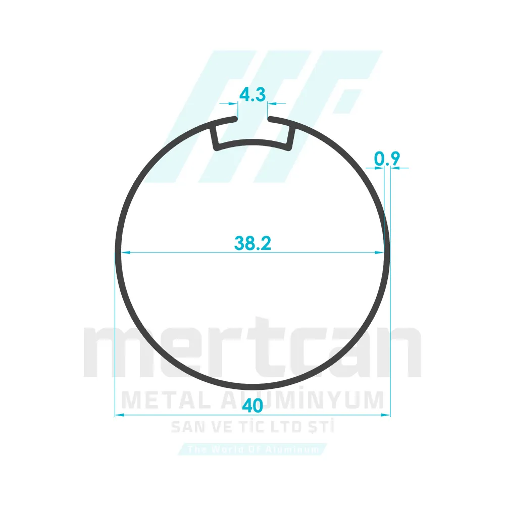 Aluminum Roller Blind Tube Profile