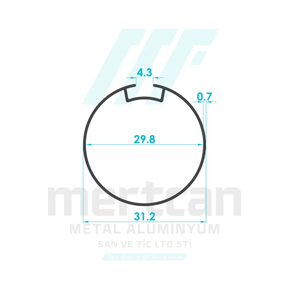 Aluminum Roller Blind Tube Profile