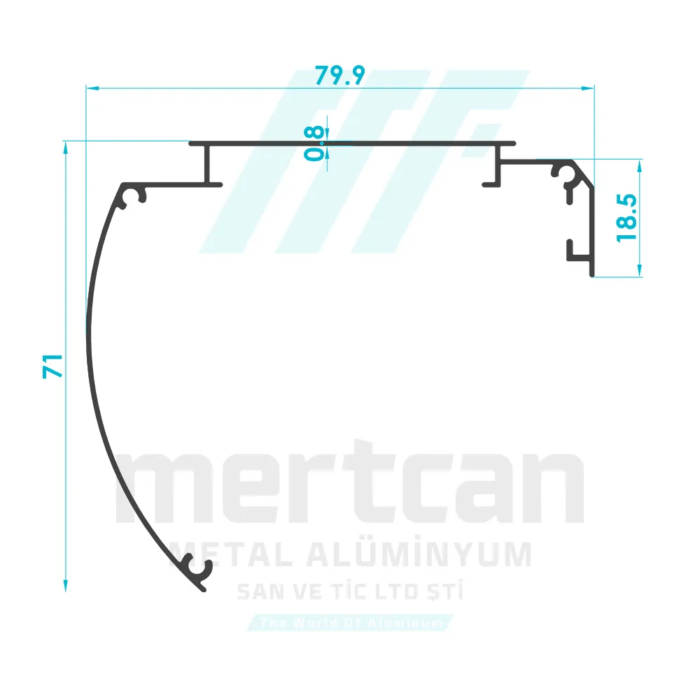 Luxury Curtain Closed Cassette Profile
