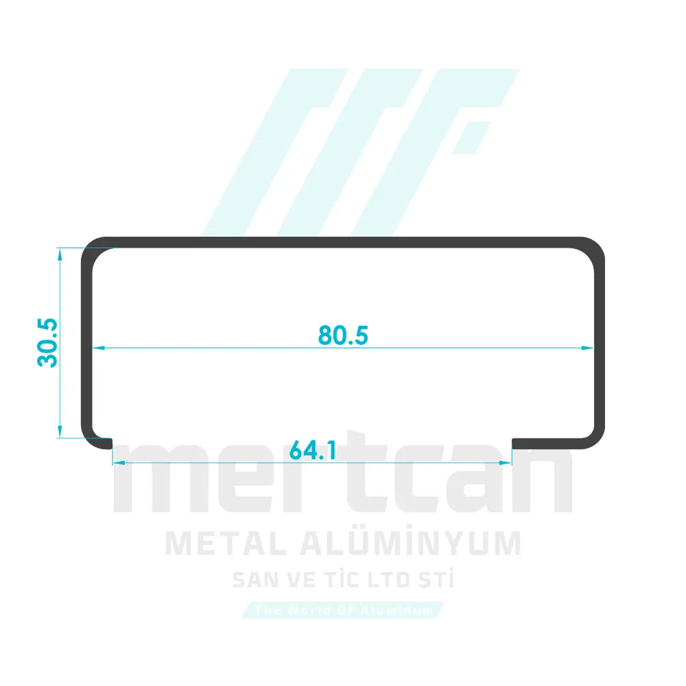 30x80 Glass Channel Collar - Welded Corner Profile