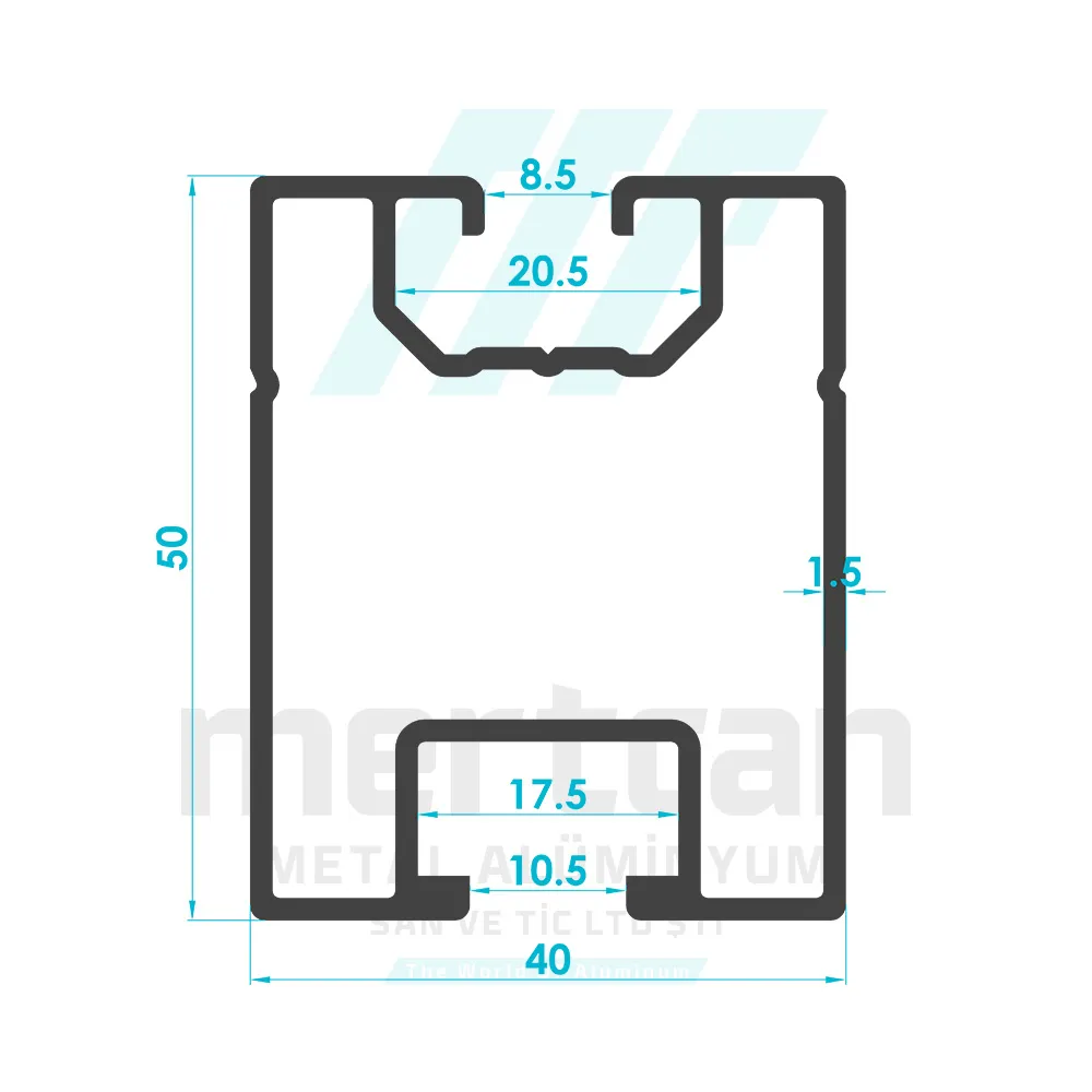 Solar System 50mm Carrier Construction Profile