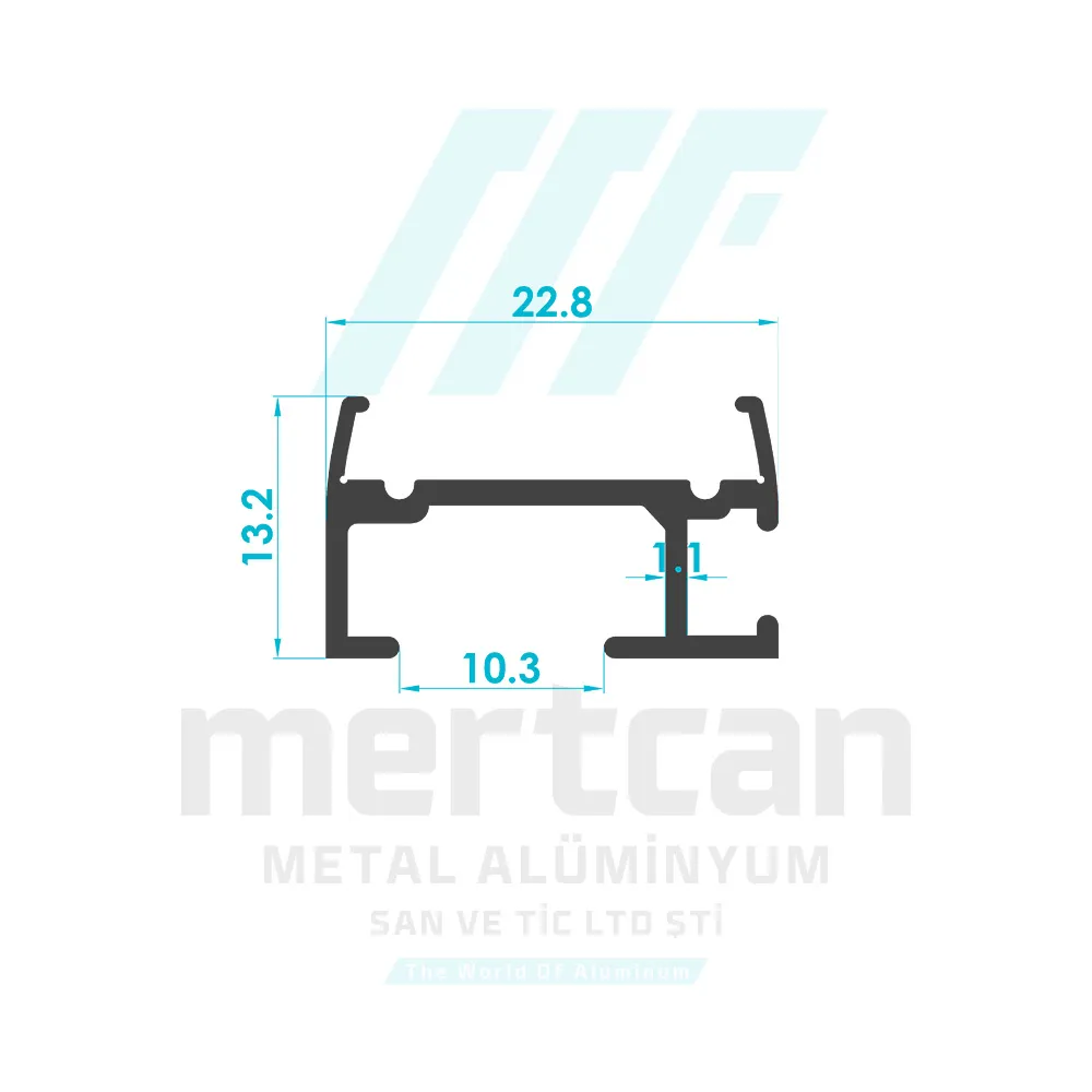 Roman Blind Velcro Profile (13mm)