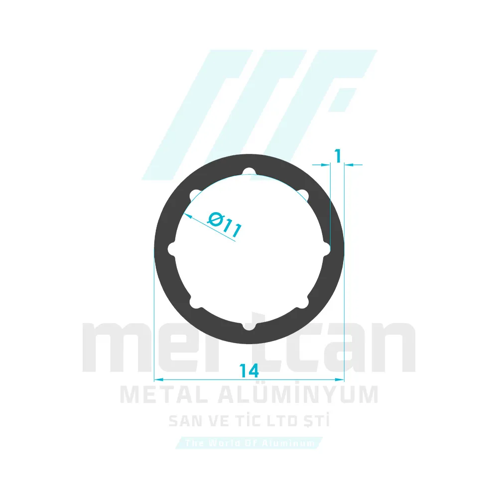 Zebra Blind Bottom Weight Tube