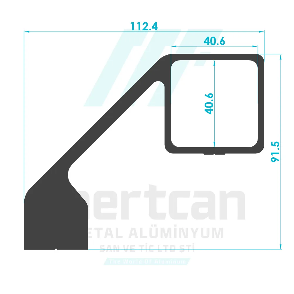 40x40 Square Akbank Handle Apparatus Profile