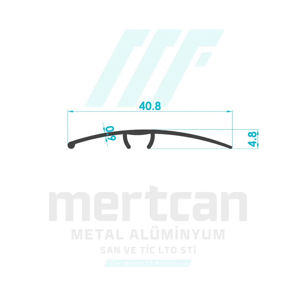 Hidden Screwed Carpet Transition Profile