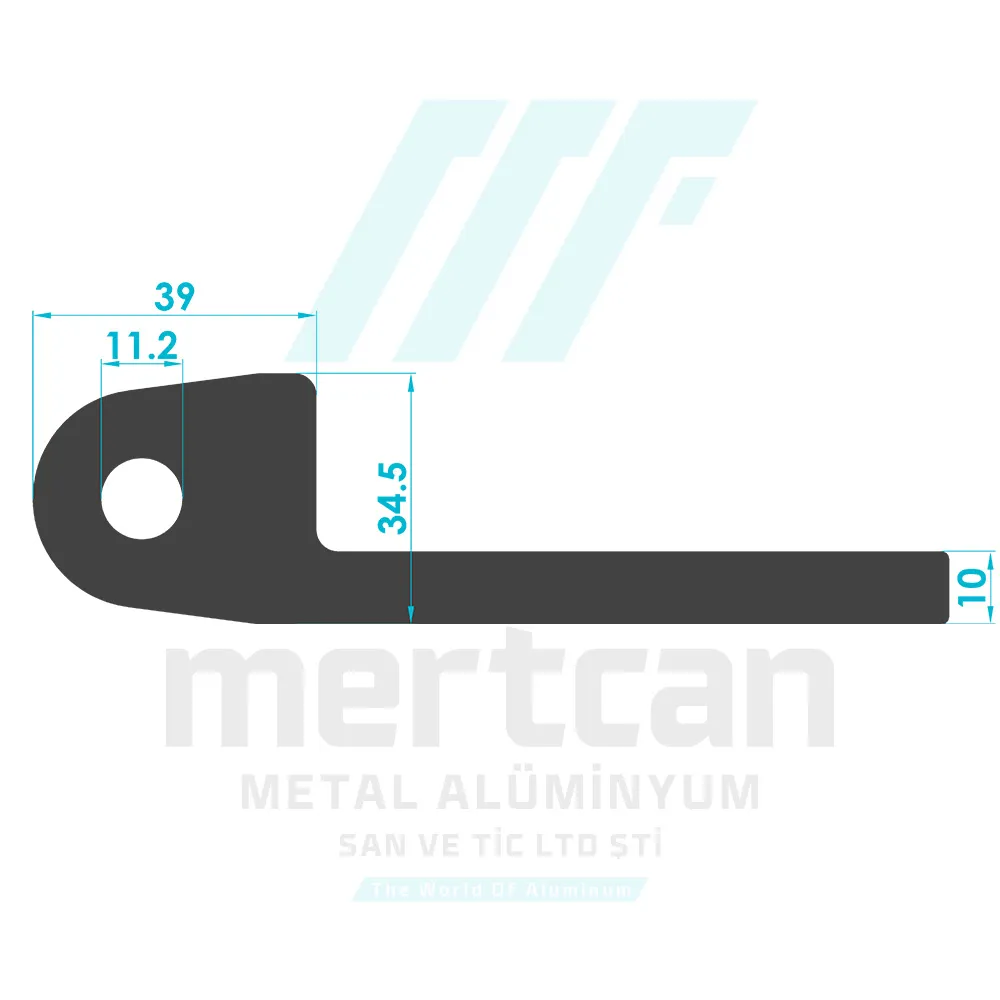 30x80 Dual Axis Adjustable Corner Turn Connection Profile - Horizontal