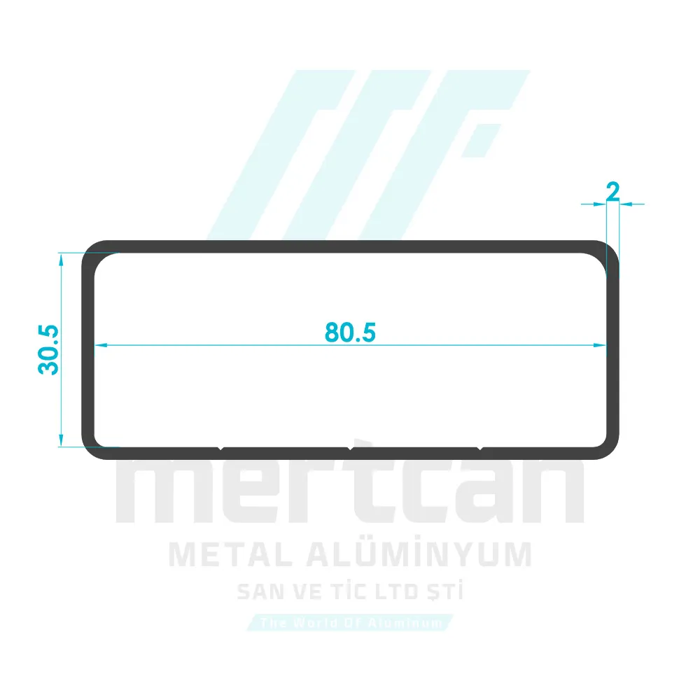 30x80 No Glass Channel Collar - Welded Corner Profile