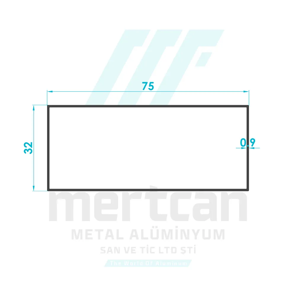 32x75 Rectangular Box Screed Profile