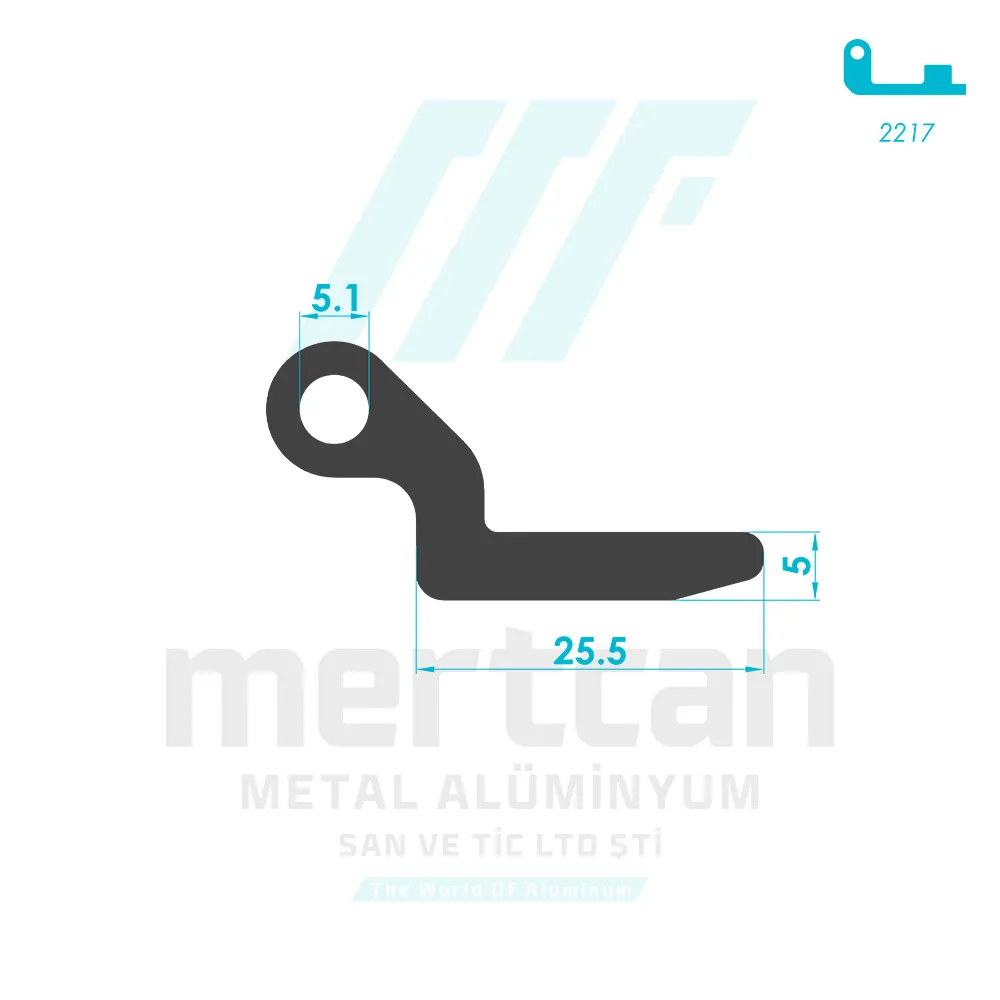 Miscellaneous Hinge Profile - 2216